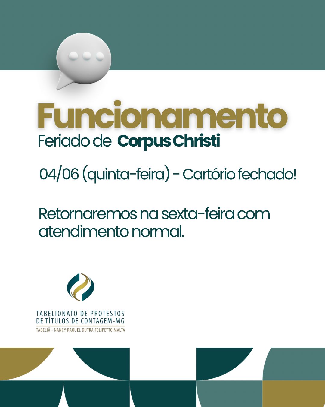 Cartório em novo local